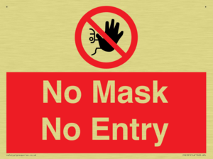 No Mask No Entry